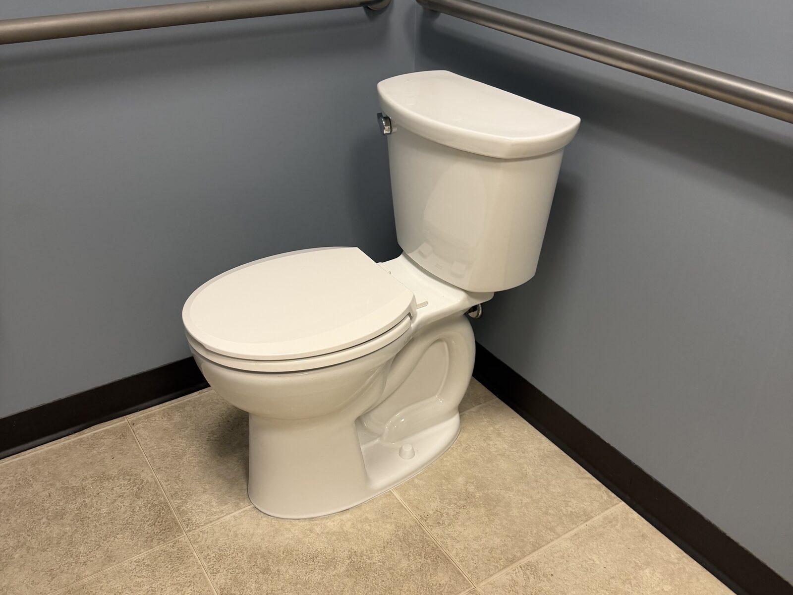 Finished toilet installation by Geo's Handyman